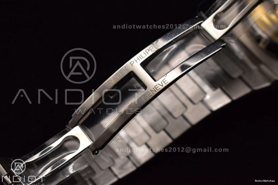 5980 Cozy Wht SS SS Stk A7750 Chrono Mod Date Nautilus PPF 435 1117